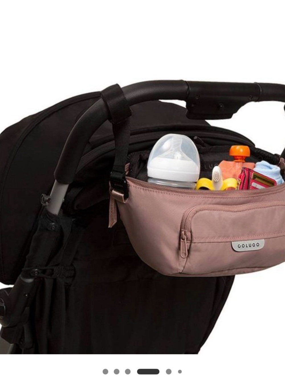 Colugo Pink Stroller Organizer Bag